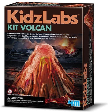 4m knutselen - giet en verf - vulkaan - wetenschap en spel - bouwpakket geologie - kidzlabs - 8+
