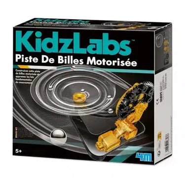 4m wetenschap en spel - bouw je eigen elektrische knikkerbaan - bouwpakket - kidzlabs - 5 jaar