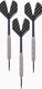 Engelhart darts tungsten look set 23 g – 3 steeltip dartpijlen – tungsten look barrel – nylon shaft – wit zwarte flight – inclusief etui – longfield