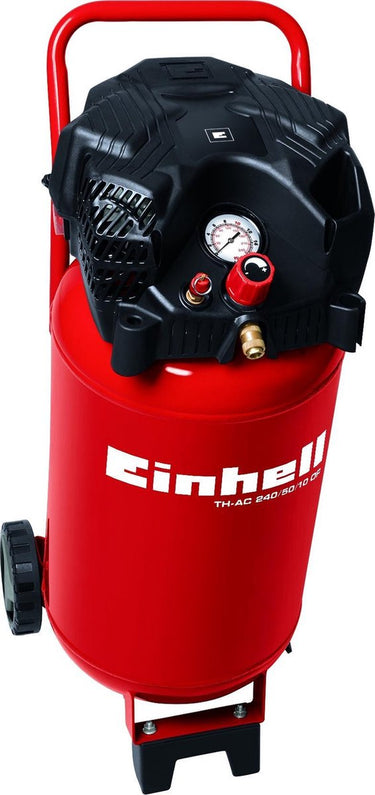 Einhell elektrische compressor tc-ac 240 50 10 of - 1500 w - 10 bar - 50 l tank - aanzuigcapaciteit: 240 l min - olievrij