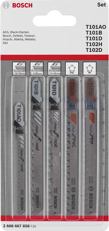 Bosch set t-shank (wood plastics)