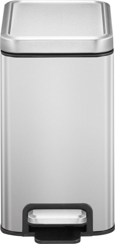 Eko - stella slim pedaalemmer 6 liter - stainless steel - mat rvs - prullenbak