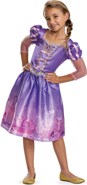 Disguise disney prinses - tangled, rapunzel jurk verhalenboek classic, maat s (5 - 6 jaar), meisjes