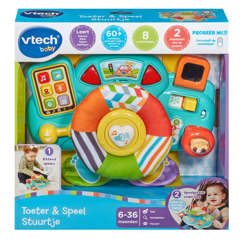 Load image into Gallery viewer, Vtech toeter en speel stuurtje
