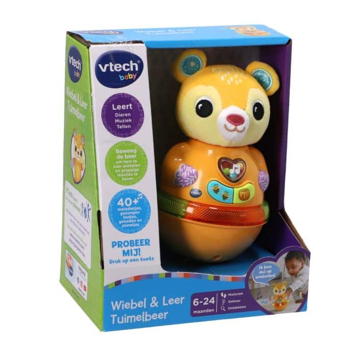 Load image into Gallery viewer, Vtech wiebel en leer tuimelbeer
