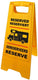 Proplus markeerbord gereserveerd - opvouwbaar - hoogte 58 cm - geel