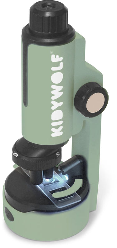 Kidywolf kidymicroscope kinder microscoop groen – 50x 150x 300x vergroting, led verlichting, 8+