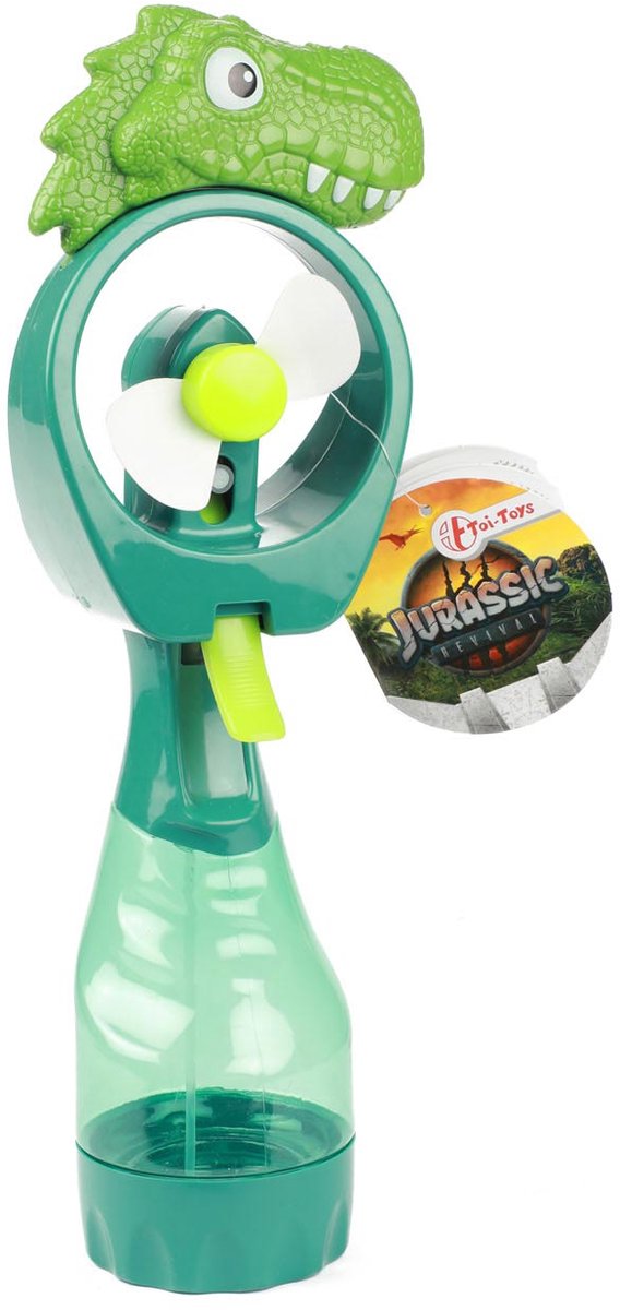 Load image into Gallery viewer, Toi-toys world of dinosaurs handventilator en sproeier dino
