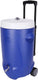 Steamy cool 20 roller - geïsoleerde drankdispenser drankkoeler met kraantje op wielen - 20 liter - blauw