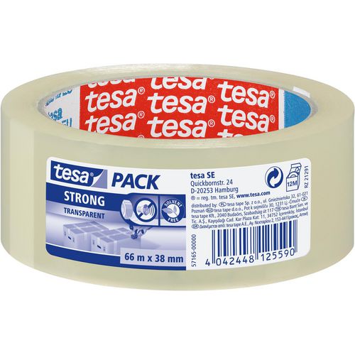 Verpakkingstape tesapack 1 rol transparant