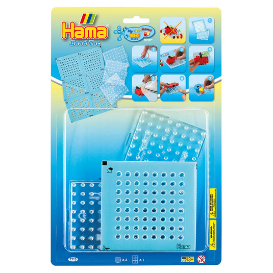 Hama maxi bead-tac strijkkralenbordjes, 3st.