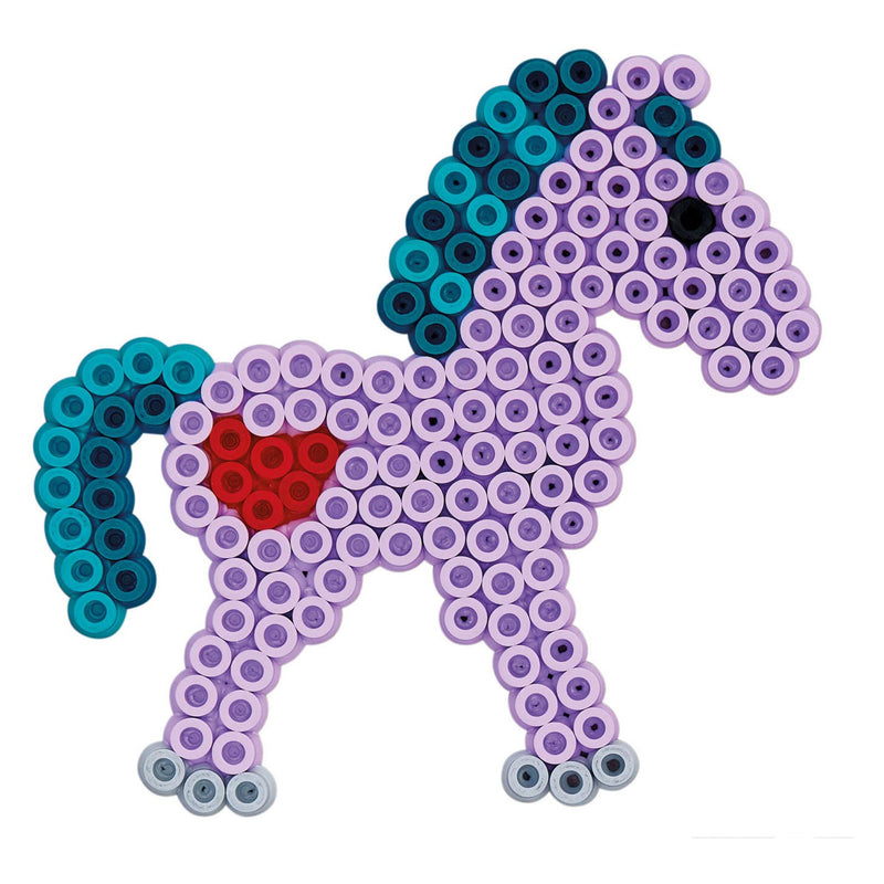 Load image into Gallery viewer, Hama strijkkralen paarden en prinses met 4 grondplaten 3000 stuks
