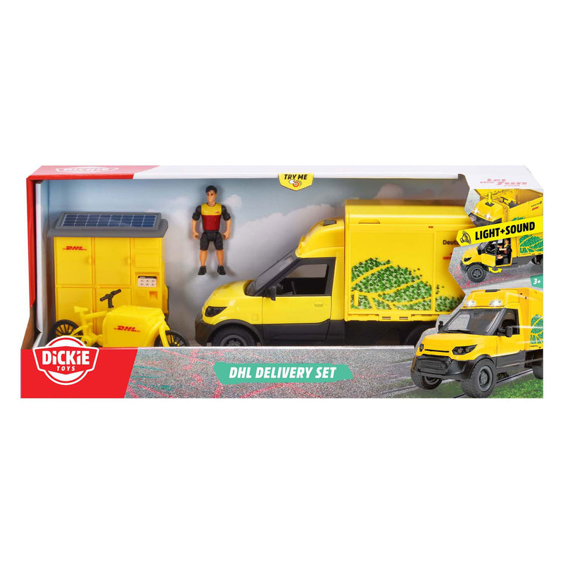 Load image into Gallery viewer, Dickie dhl pakketvoertuigset
