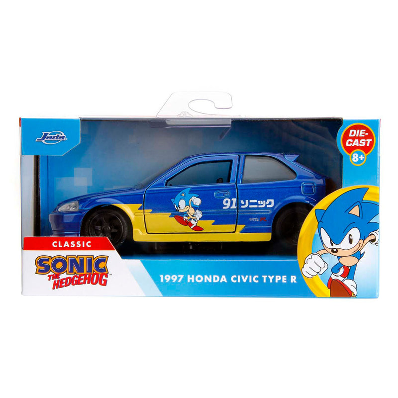 Load image into Gallery viewer, Jada toys jada sonic 1997 honda civic type-r 1:33
