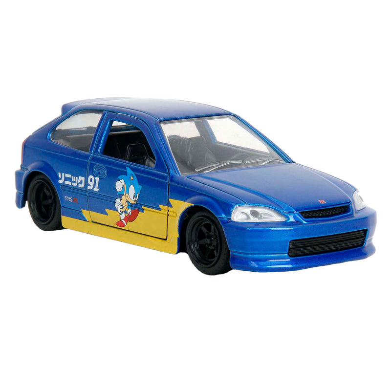 Load image into Gallery viewer, Jada sonic 1997 honda civic type-r 1:33
