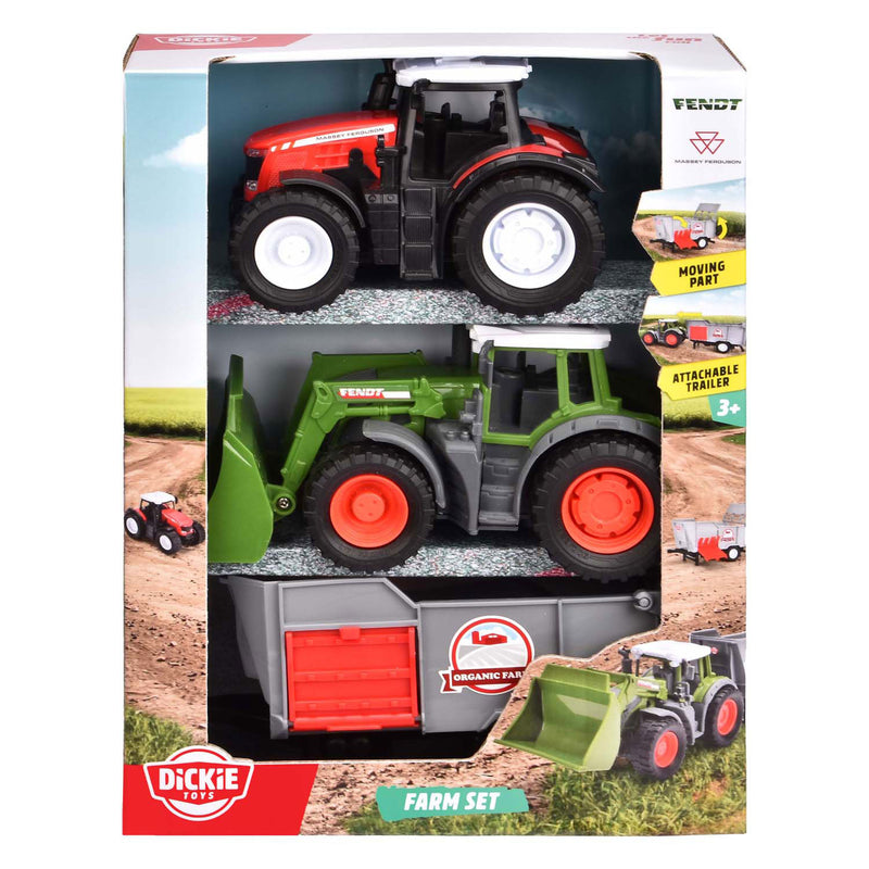 Load image into Gallery viewer, Dickie boerderijset tractoren, 2dlg.
