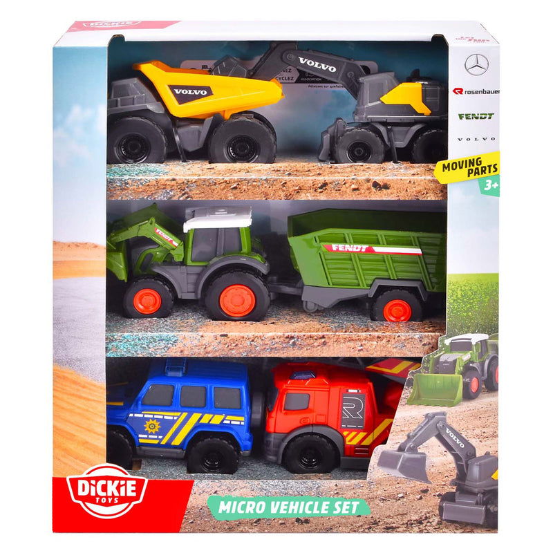 Load image into Gallery viewer, Dickie micro city team voertuigen, 6dlg.
