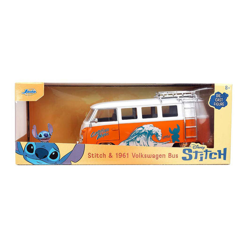 Load image into Gallery viewer, Jada toys jada stitch 1961 vw bus 1:24

