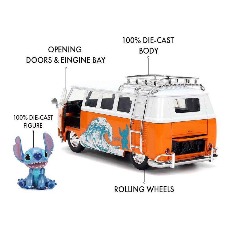Load image into Gallery viewer, Jada stitch 1961 vw bus 1:24
