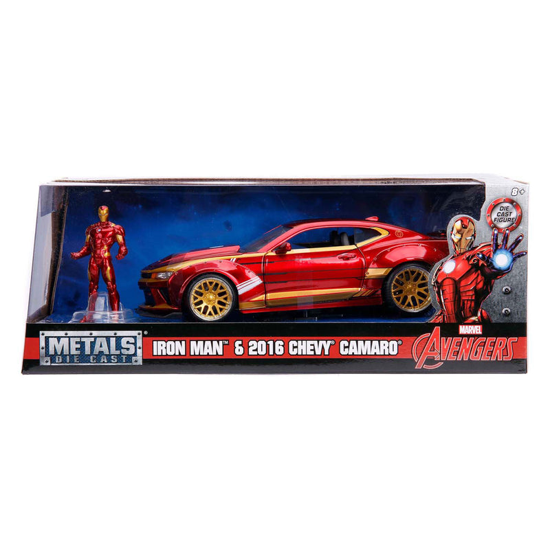 Load image into Gallery viewer, Jada toys jada marvel ironman 2016 chevy camaro ss 1:24
