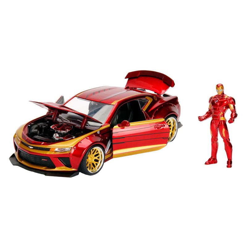 Load image into Gallery viewer, Jada toys jada marvel ironman 2016 chevy camaro ss 1:24

