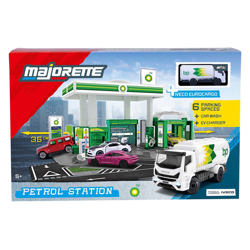 Load image into Gallery viewer, Majorette bp tankstation met voertuig
