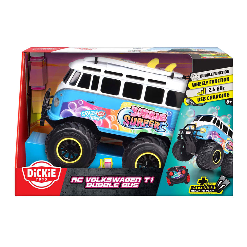Load image into Gallery viewer, Dickie rc volkswagen t1 bubble bus rtr 1:20
