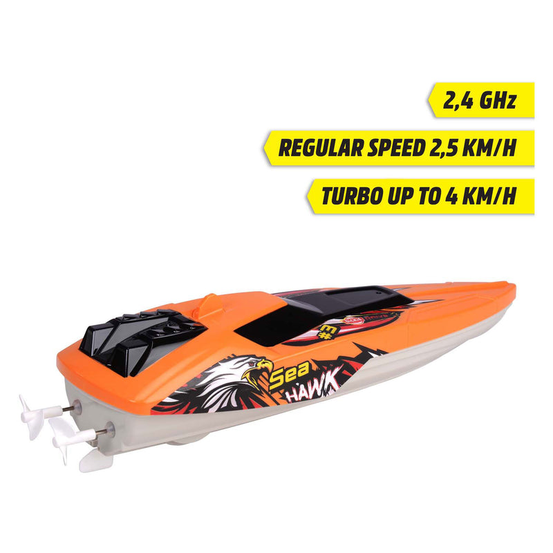 Afbeelding laden in galerijviewer, Dickie toys - rc sea hawk - bestuurbare speedboot - afstandsbediening - vanaf 6 jaar

