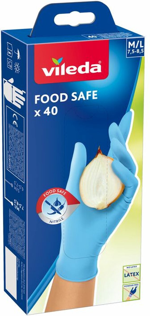 Load image into Gallery viewer, Vileda food safe handschoenen - 40 stuks
