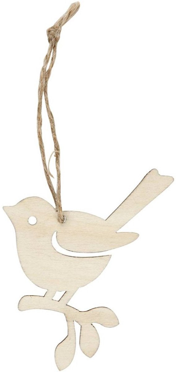 Load image into Gallery viewer, Creativ company houten hanger vogel, set van 5

