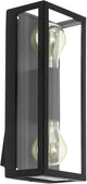 Eglo alamonte 1 wandlamp buiten - e27 - 38 cm - zwart