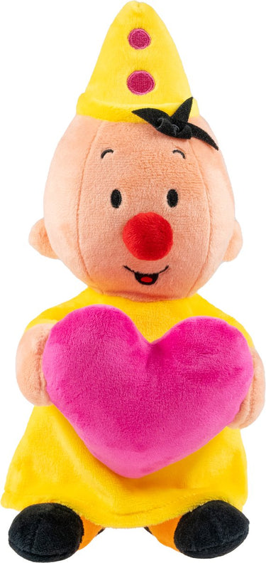 Bumba knuffel pluche met hart, 25cm