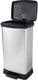 Curver decobin duo prullenbak - 23l+23l - rechthoekig - metallic