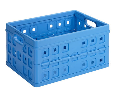 Sunware square boodschappenkrat 32 liter blauw 49x36x24,5cm