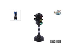 Kids globe stoplicht met voetgangerslicht en geluid 12cm