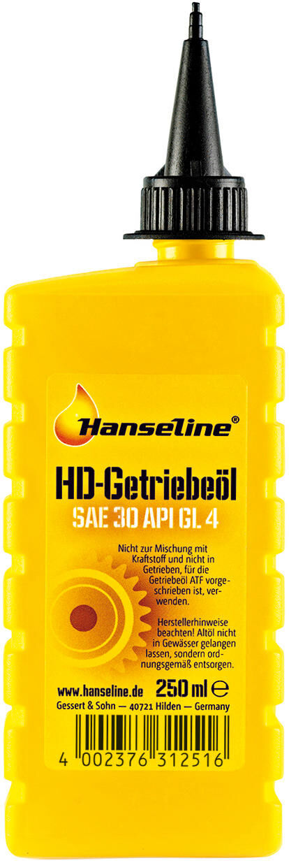 Hanseline transmissie-olie sae 30 hd-gear oil sae 30 250 ml