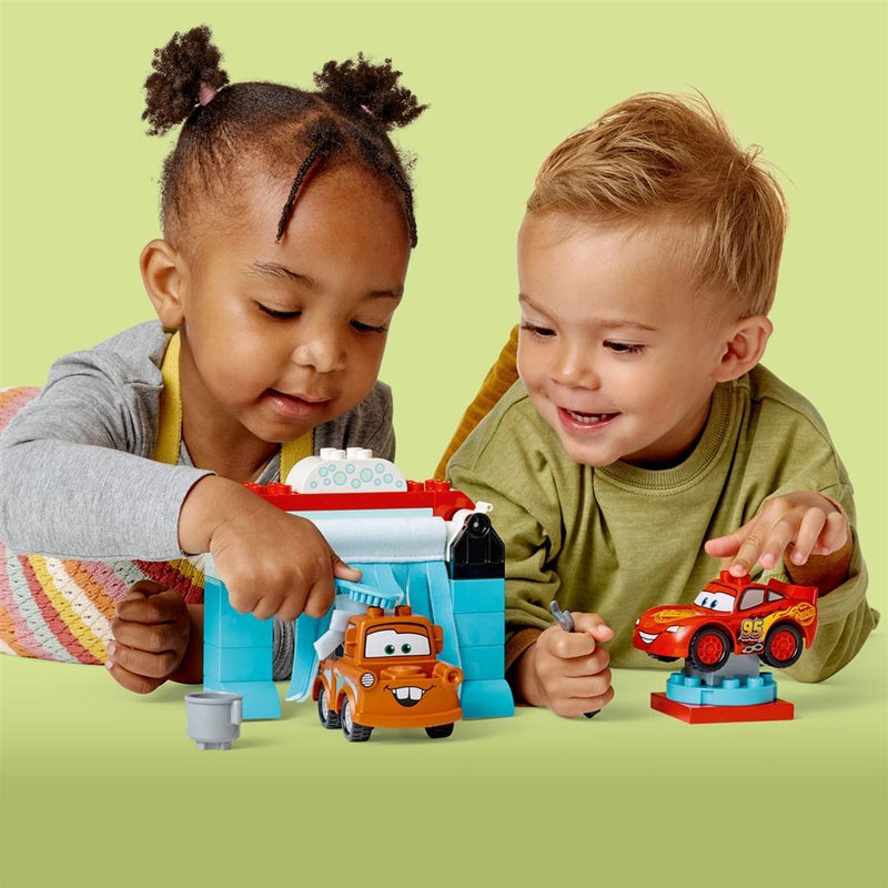 Load image into Gallery viewer, Lego Duplo Duplo 10996 Disney Bliksem McQueen + Takel Wasstraat
