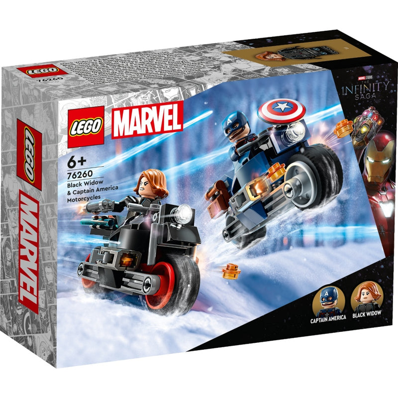 Load image into Gallery viewer, Lego Marvel 76260 Captain America en Black Widow Motoren
