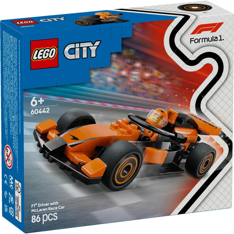 Afbeelding laden in galerijviewer, Lego city 60442 f1 coureur met mclaren racewagen
