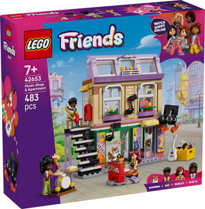Lego friends muziekwinkel en appartement