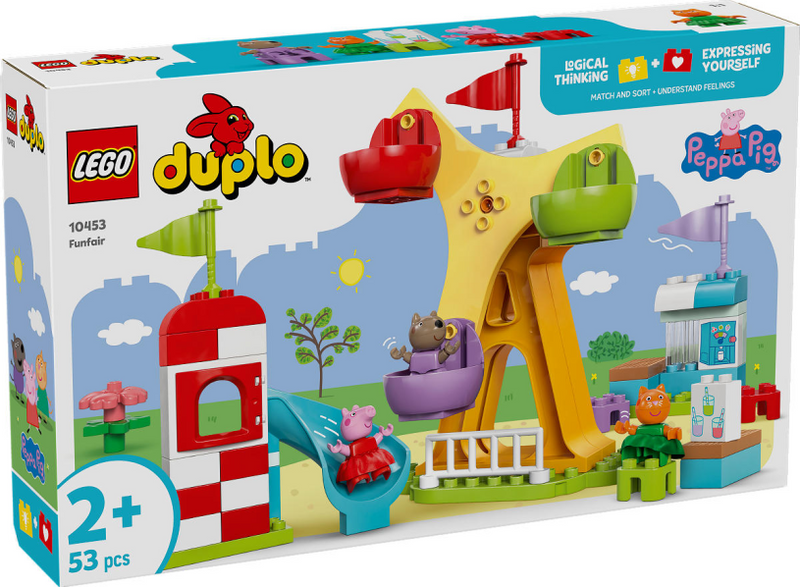 Load image into Gallery viewer, Lego duplo peppa big kermis montessori speelgoed voor peuters van 2 jaar en ouder 10453

