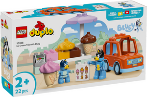 Lego duplo bluey: een ijsje halen met bluey speelgoed ijsjes bouwpakket voor kinderen 10458