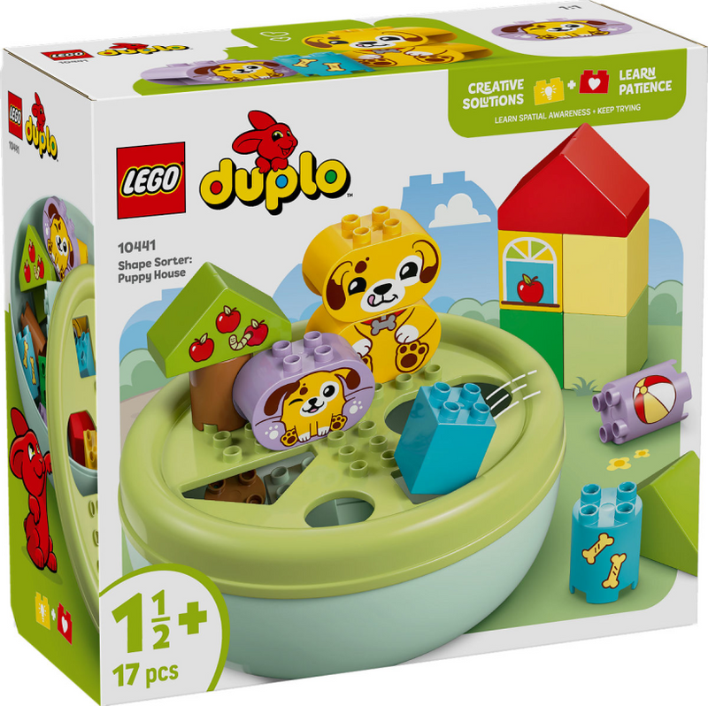 Load image into Gallery viewer, Lego duplo vormenstoof: puppyhuis educatief dieren speelgoed voor kinderen 10441
