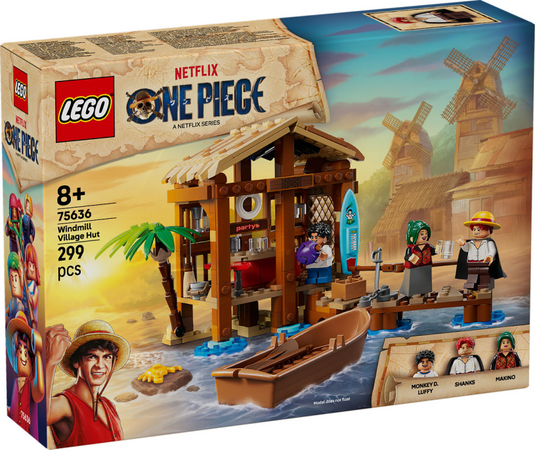 Lego ® one piece hut in windmolendorp bouwset - 75636