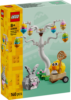 Lego iconic eieren zoeken met konijn en kuiken