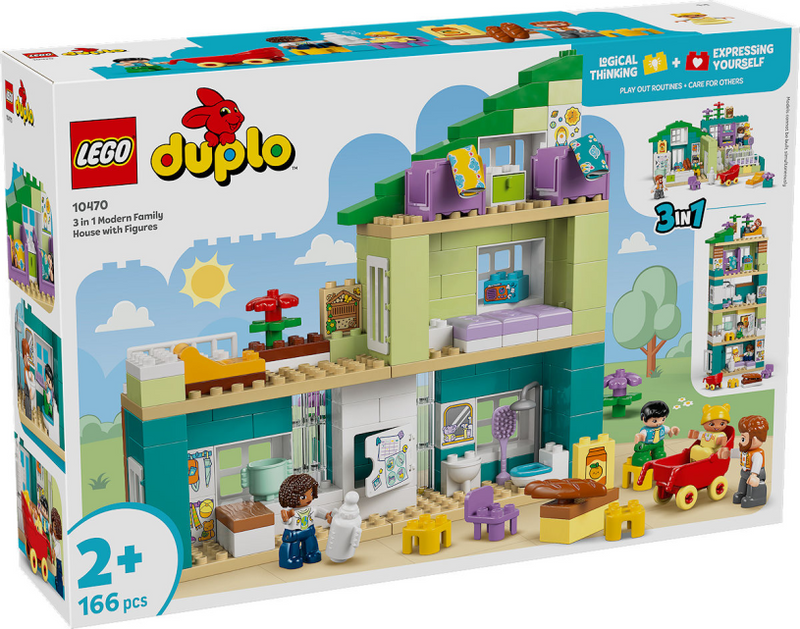 Load image into Gallery viewer, Lego duplo town 10470 - woonhuis - 3-in-1 - inclusief figuren
