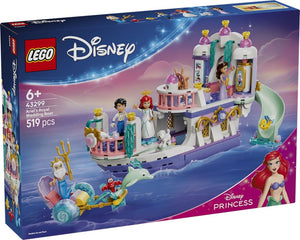 Lego disney princess ariëls koninklijke trouwboot bouwpakket voor kinderen met 7 poppetjes 43299