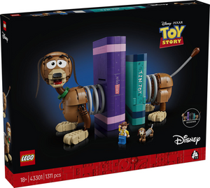 Lego disney en pixar toy story slinky hond boekensteunen bouwpakket voor volwassenen - 43301