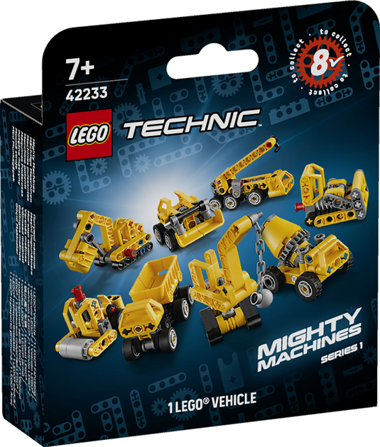 Lego ® technic machtige machines - verrassingsdoosje met bouwspeelgoed - voertuigen om te verzamelen - 42233