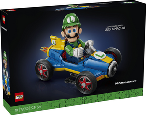 Lego super mario mario kart: luigi en mach 8